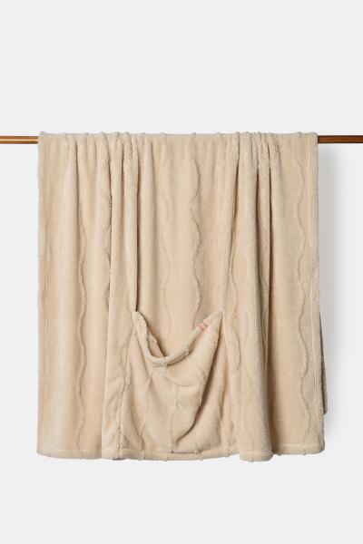 Afbeelding voor product Deken van het merk Lords&lilies in het Beige