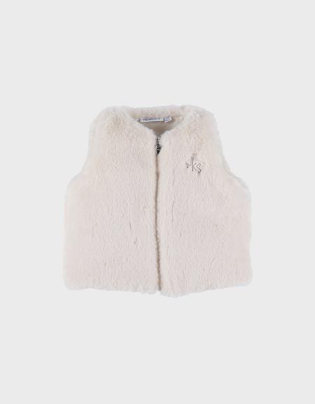 Afbeelding voor product Gilet van het merk Noukies in het Beige