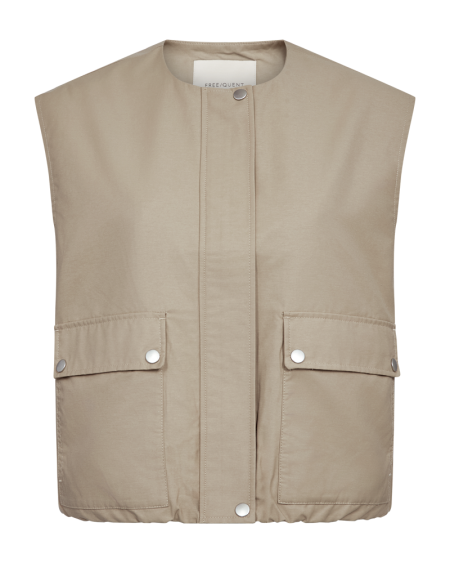 Afbeelding voor product Vest van het merk Freequent in het Beige
