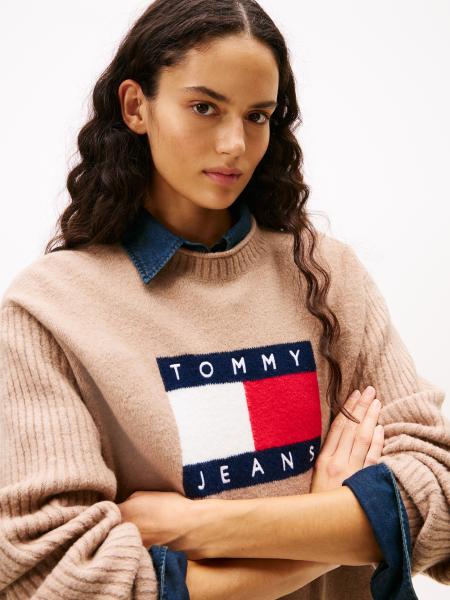 Afbeelding voor product Kleed van het merk Tommy Jeans in het Beige