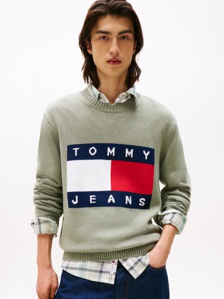 Afbeelding voor product Pull van het merk Tommy Jeans in het Kaki