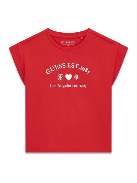 Afbeelding voor product T-shirt van het merk Guess in het Rood