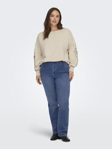 Afbeelding voor product Sweater van het merk Only Carmakoma in het Ecru