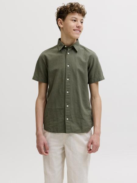 Afbeelding voor product Hemd van het merk Jack & Jones Junior in het Kaki