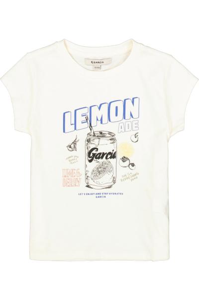 Afbeelding voor product T-shirt van het merk Garcia in het Ecru