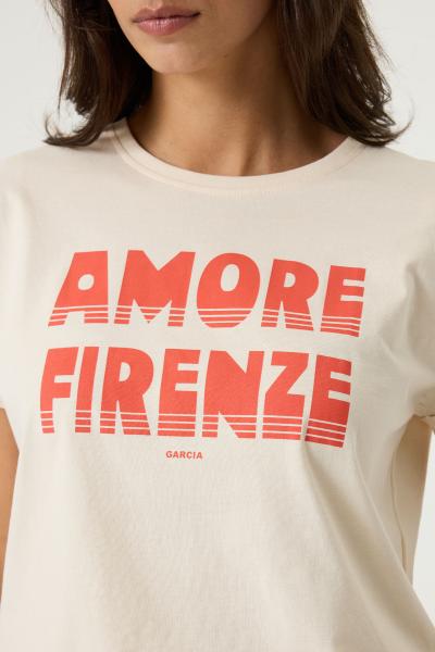 Afbeelding voor product T-shirt van het merk Garcia in het Wit