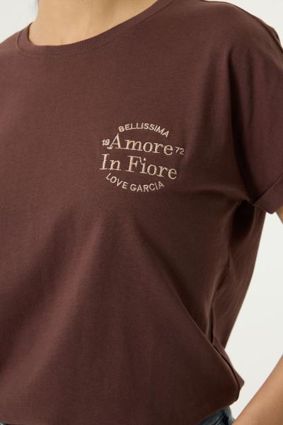 Afbeelding voor product T-shirt van het merk Garcia in het Bruin