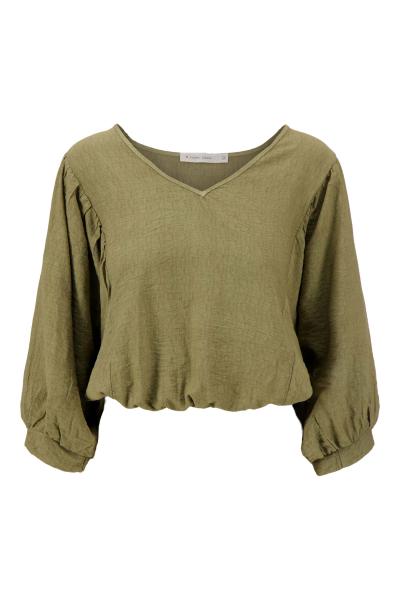 Afbeelding voor product Bloes van het merk Zusss in het Kaki