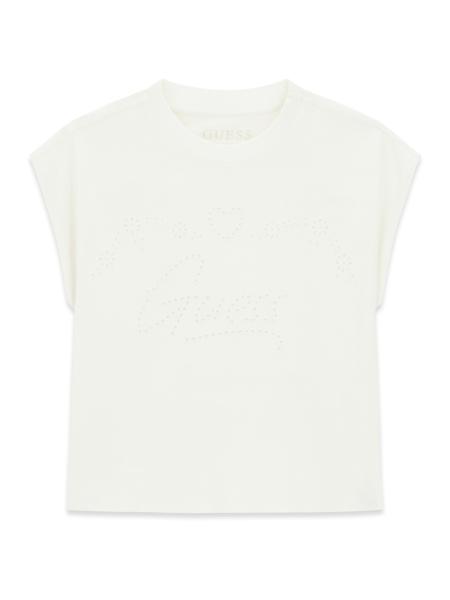 Afbeelding voor product T-shirt van het merk Guess in het Ecru