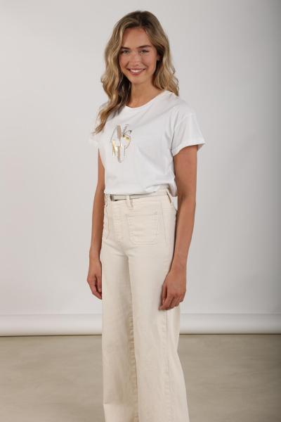 Afbeelding voor product T-shirt van het merk Nukus in het Ecru