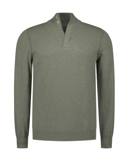 Afbeelding voor product Pull van het merk Nza New Zealand Auckland in het Kaki