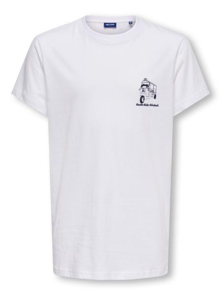 Afbeelding voor product T-shirt van het merk Only & Sons Junior  in het Wit