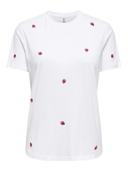 Afbeelding voor product T-shirt van het merk Only in het Wit