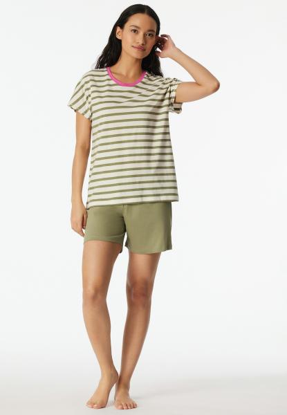 Afbeelding voor product Pyjama van het merk Schiesser in het Groen