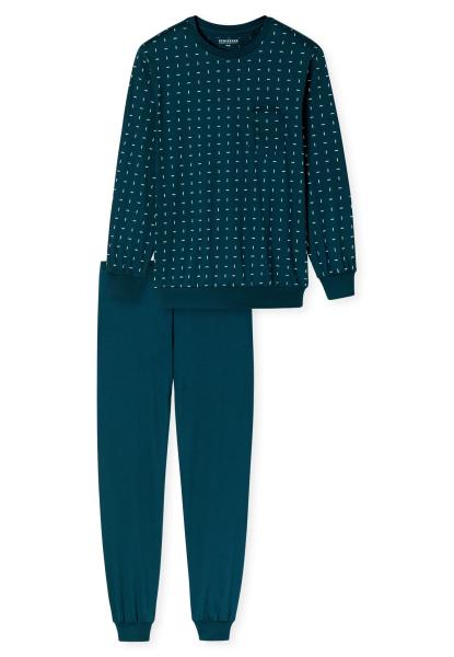 Afbeelding voor product Pyjama van het merk Schiesser in het Blauw