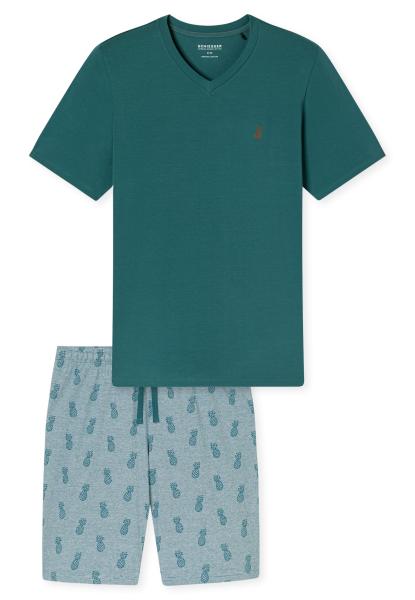 Afbeelding voor product Pyjama van het merk Schiesser in het Groen