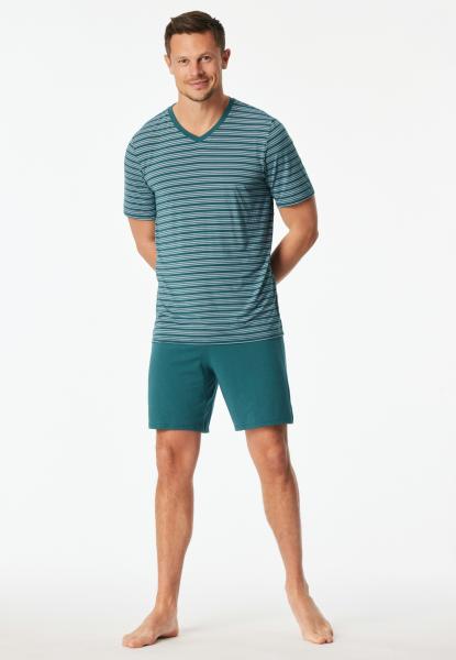 Afbeelding voor product Pyjama van het merk Schiesser in het Groen