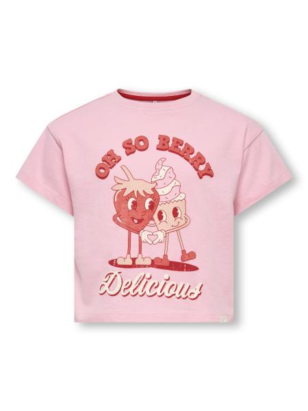 Afbeelding voor product T-shirt van het merk Kids Only in het Roze