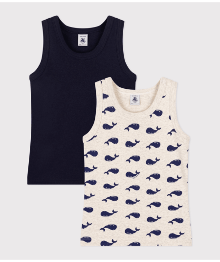 Afbeelding voor product Singlet van het merk Petit Bateau in het Marine