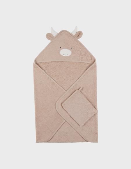 Afbeelding voor product Handdoek van het merk Noukies in het Beige