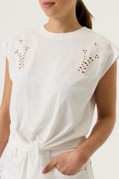 Afbeelding voor product T-shirt van het merk Garcia in het Ecru