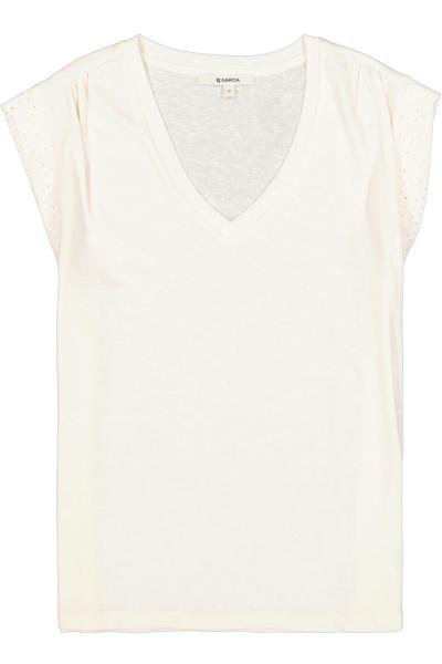 Afbeelding voor product T-shirt van het merk Garcia in het Ecru