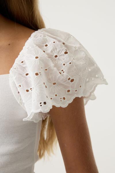 Afbeelding voor product T-shirt van het merk Garcia in het Ecru