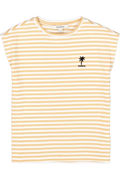 Afbeelding voor product T-shirt van het merk Garcia in het Geel