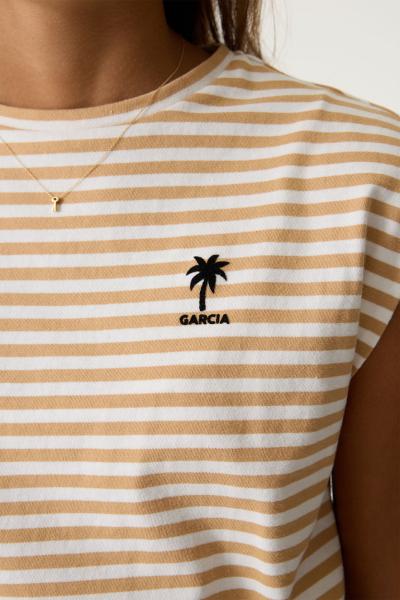 Afbeelding voor product T-shirt van het merk Garcia in het Geel