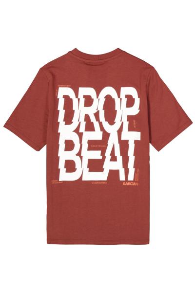 Afbeelding voor product T-shirt van het merk Garcia in het Rood