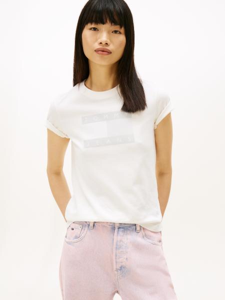 Afbeelding voor product T-shirt van het merk Tommy Jeans in het Wit