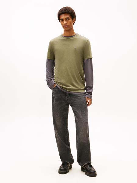 Afbeelding voor product T-shirt van het merk Tommy Jeans in het Kaki