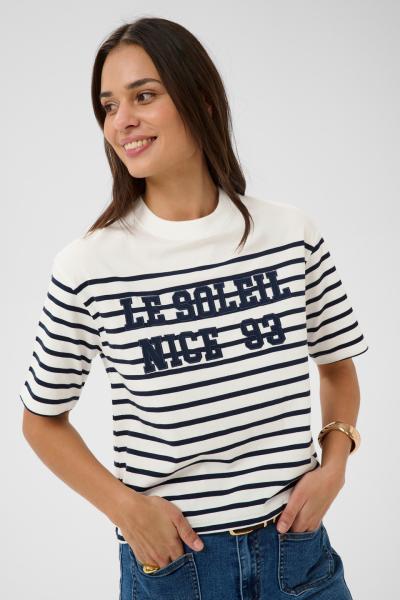 Afbeelding voor product T-shirt van het merk Kaffe in het Ecru