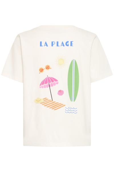 Afbeelding voor product T-shirt van het merk Ichi in het Ecru