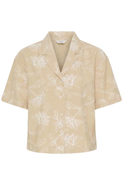 Afbeelding voor product Bloes van het merk B.young in het Beige