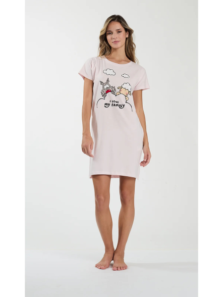 Afbeelding voor product Slaapkleed van het merk Happy People in het Roze