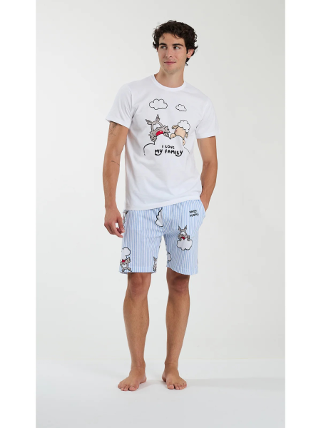 Afbeelding voor product Pyjama van het merk Happy People in het Blauw