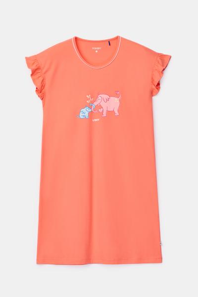 Afbeelding voor product Slaapkleed van het merk Woody in het Oranje