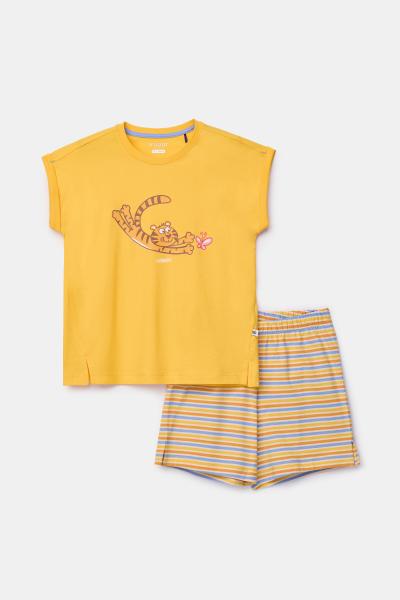 Afbeelding voor product Pyjama van het merk Woody in het Geel