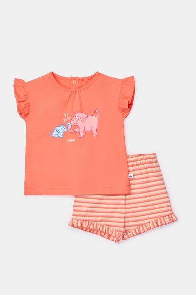 Afbeelding voor product Pyjama van het merk Woody in het Oranje