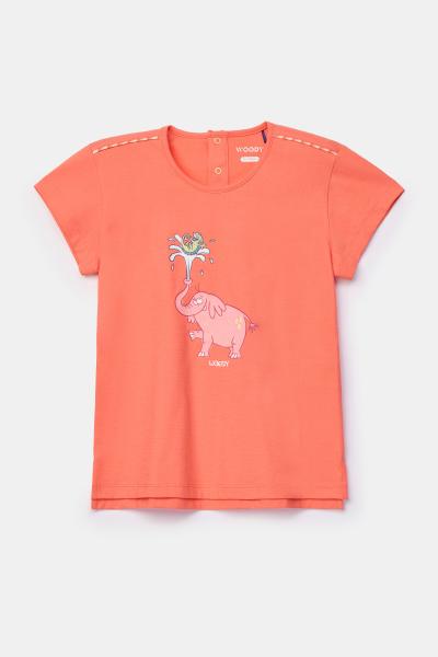 Afbeelding voor product Pyjama van het merk Woody in het Oranje