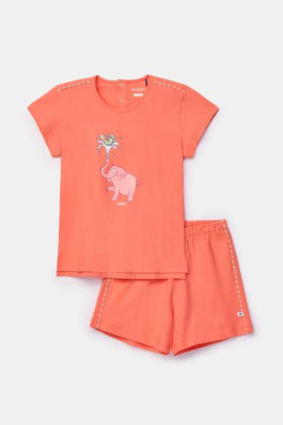 Afbeelding voor product Pyjama van het merk Woody in het Oranje