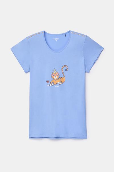 Afbeelding voor product Pyjama van het merk Woody in het Blauw