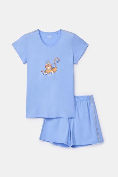 Afbeelding voor product Pyjama van het merk Woody in het Blauw