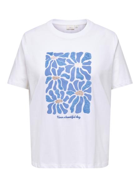 Afbeelding voor product T-shirt van het merk Only Carmakoma in het Wit