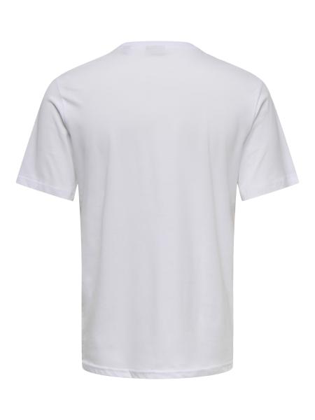 Afbeelding voor product T-shirt van het merk Only & Sons in het Wit