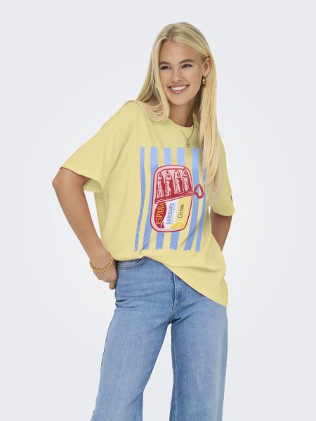 Afbeelding voor product T-shirt van het merk Only in het Geel