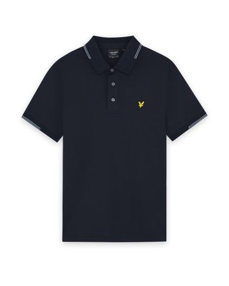 Afbeelding voor product Polo van het merk Lyle & Scott in het Marine