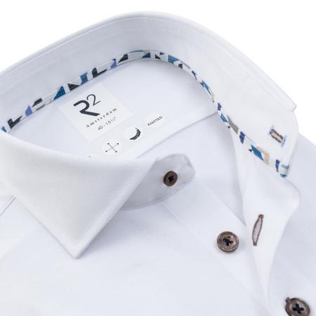 Afbeelding voor product Hemd van het merk R2 Amsterdam in het Wit