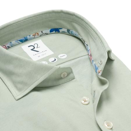 Afbeelding voor product Hemd van het merk R2 Amsterdam in het Groen